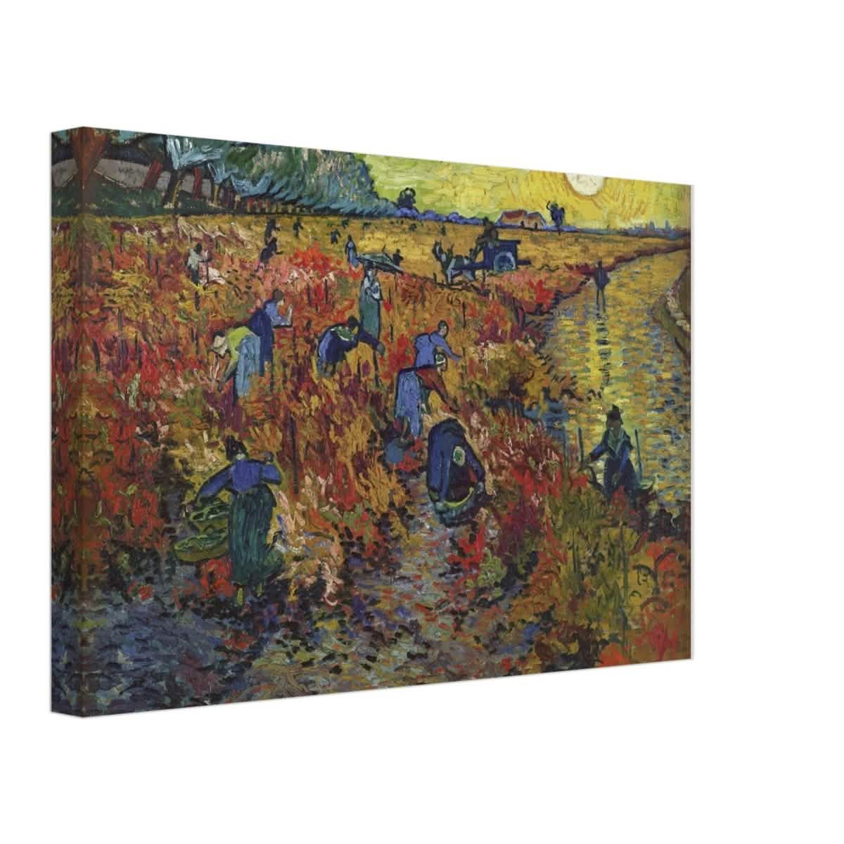 The Red Vineyard by Vincent van Gogh - Canvas - 30x45 cm / 12x18″ - Thick