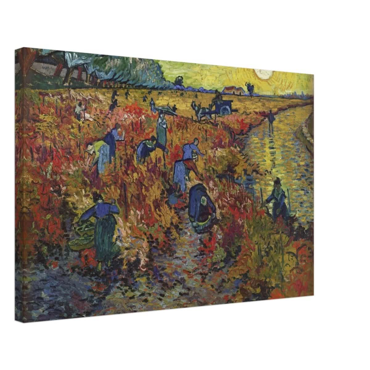 The Red Vineyard by Vincent van Gogh - Canvas - 50x75 cm / 20x30″ - Thick