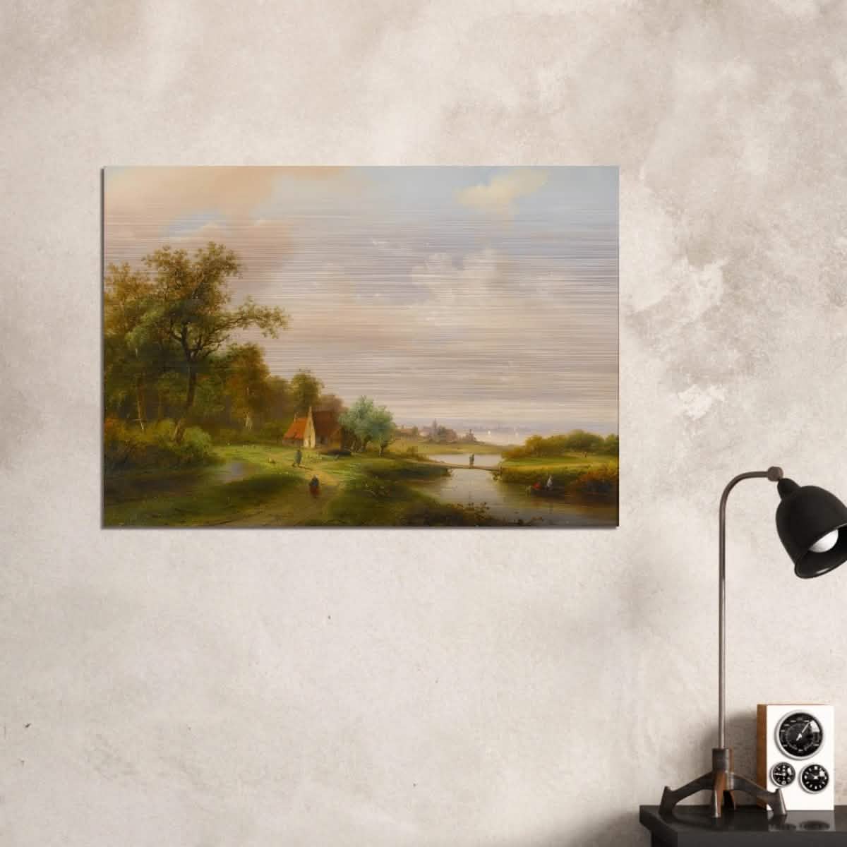 The River by Claas Hendrik Meiners - Brushed Aluminum Print - 70x100 cm / 28x40″ -