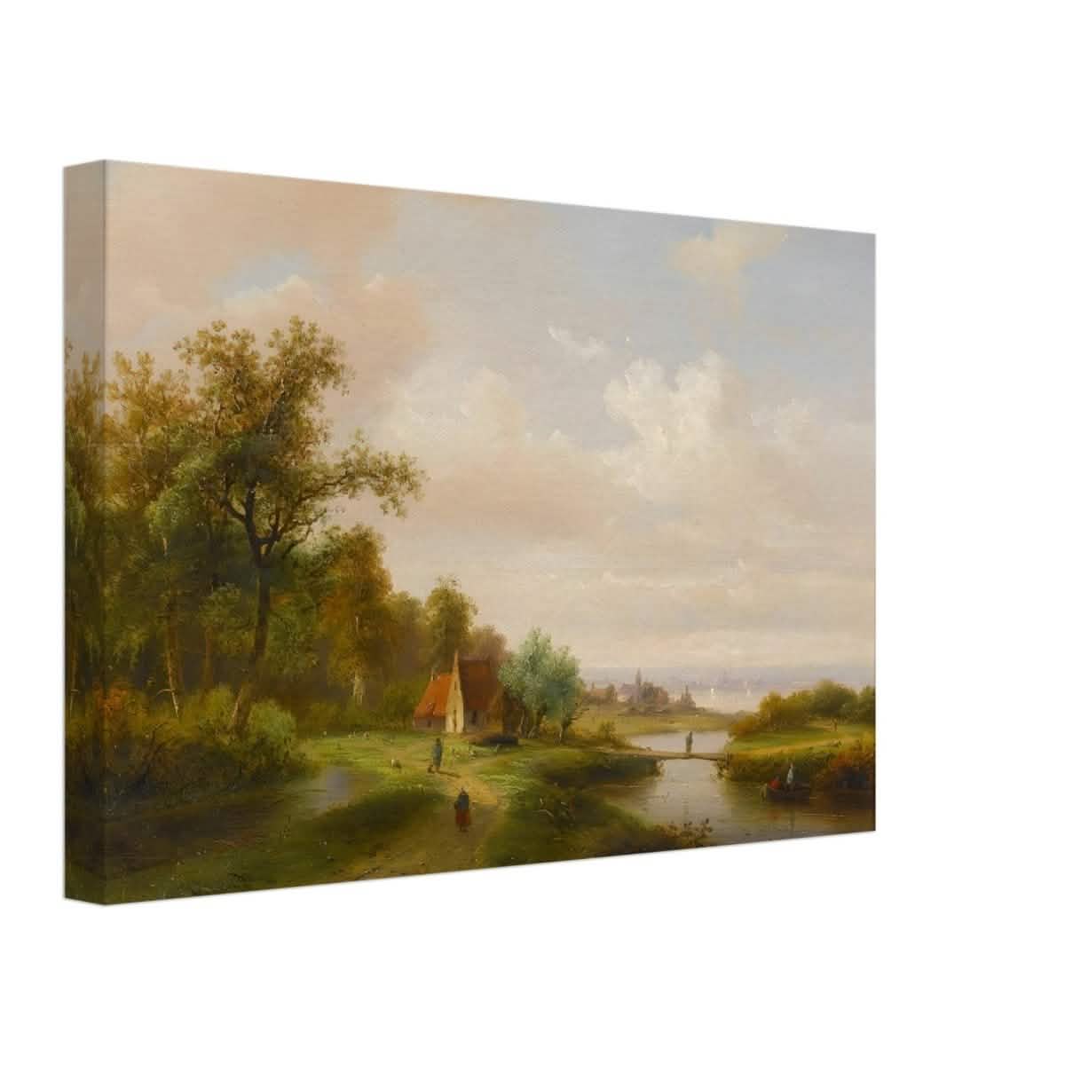 The River by Claas Hendrik Meiners - Canvas - 30x45 cm / 12x18″ - Thick