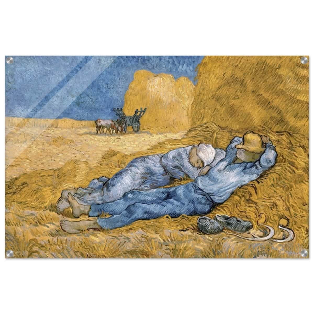The Siesta | Noon: Rest from Work, 1889, by Vincent van Gogh | Vintage wall art print - Acrylic Print - 60x90 cm / 24x36″ -