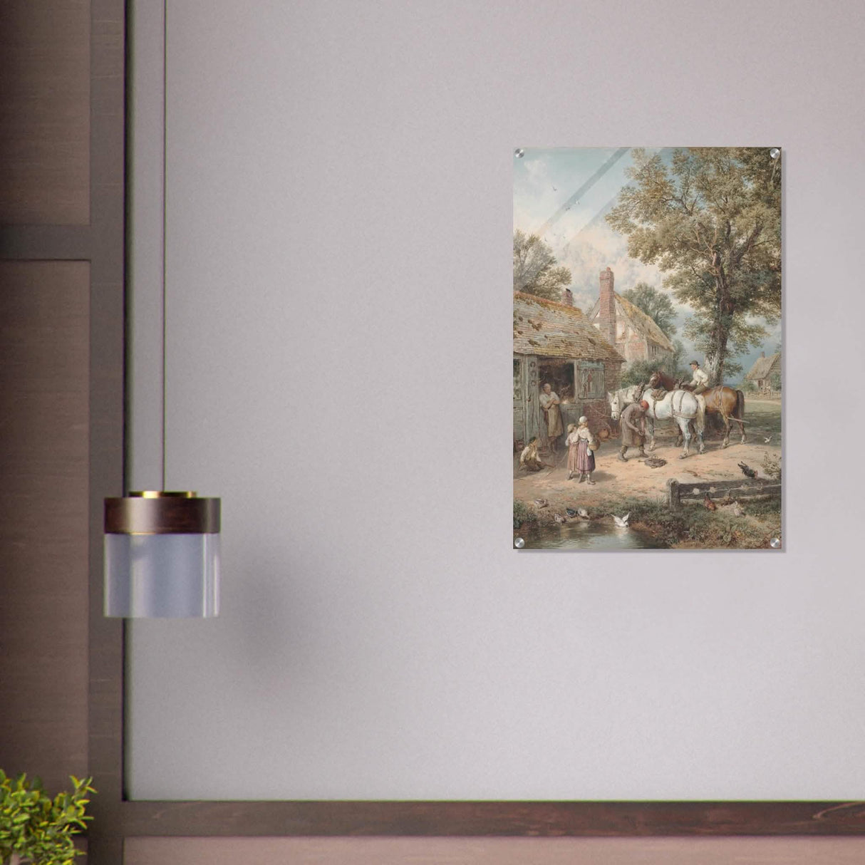 The Smithy by Myles Birket Foster Vintage Wall Art - Acrylic Print - 60x90 cm / 24x36″ -