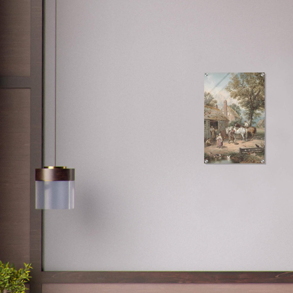 The Smithy by Myles Birket Foster Vintage Wall Art - Acrylic Print - 40x60 cm / 16x24″ -