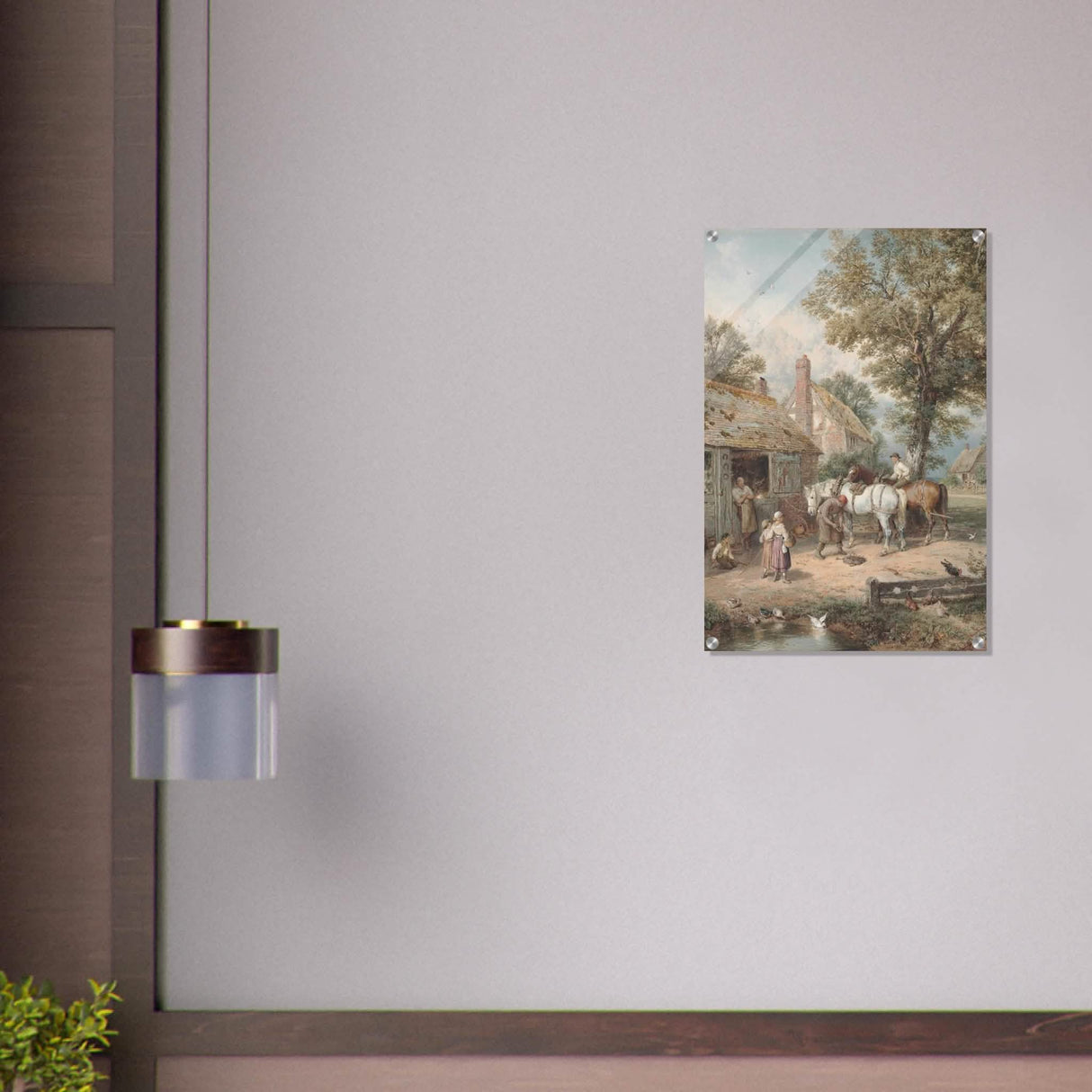 The Smithy by Myles Birket Foster Vintage Wall Art - Acrylic Print - 50x75 cm / 20x30″ -