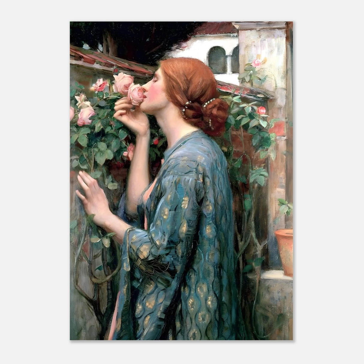 The Soul of the Rose by John William Waterhouse Vintage Wall Art - Aluminum Print - 70x100 cm / 28x40″ -