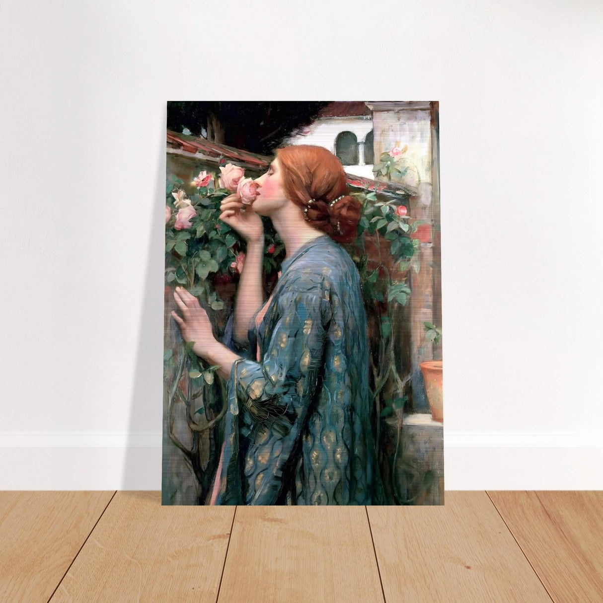The Soul of the Rose by John William Waterhouse Vintage Wall Art - Brushed Aluminum Print - 70x100 cm / 28x40″ -