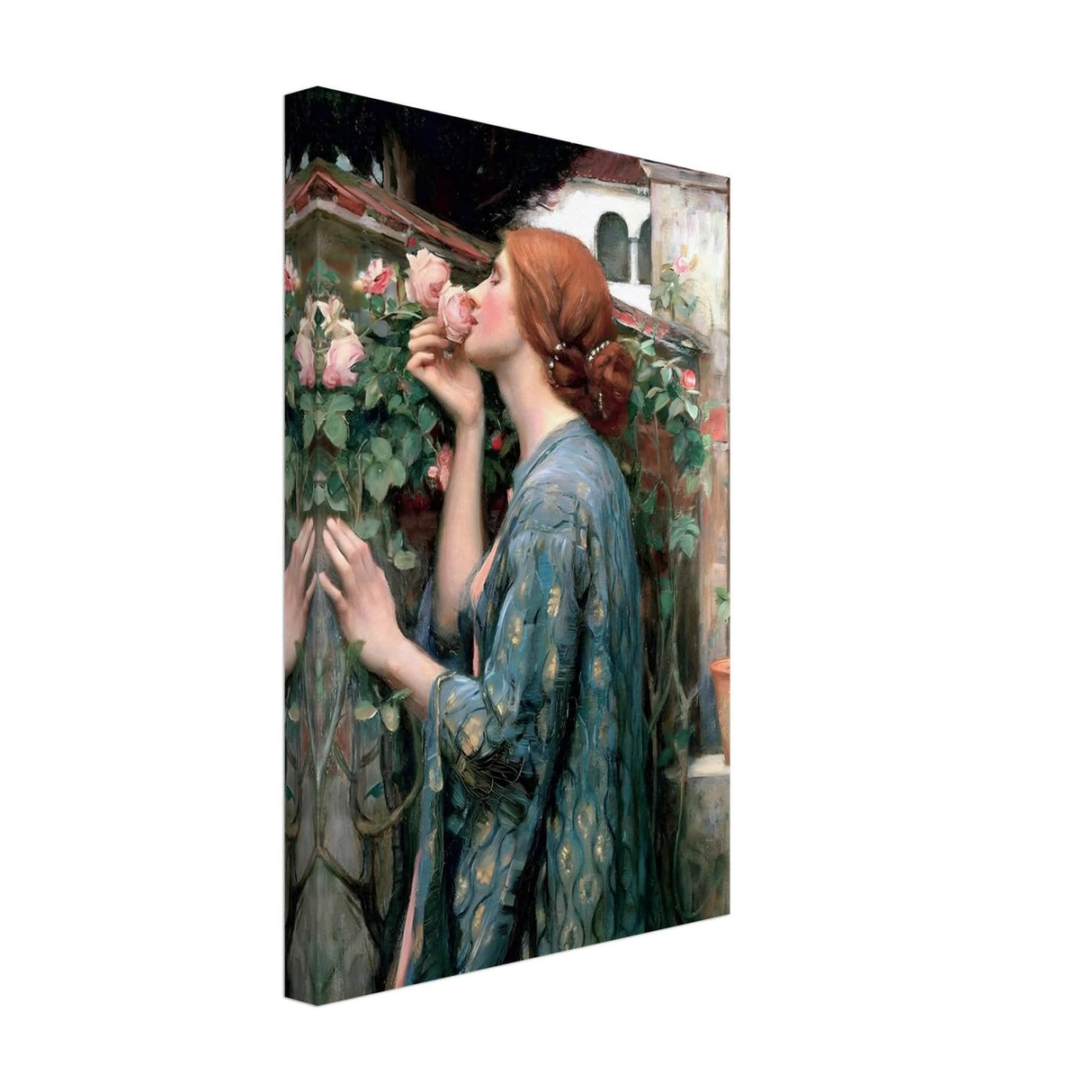 The Soul of the Rose by John William Waterhouse Vintage Wall Art - Canvas - 30x45 cm / 12x18″ - Thick