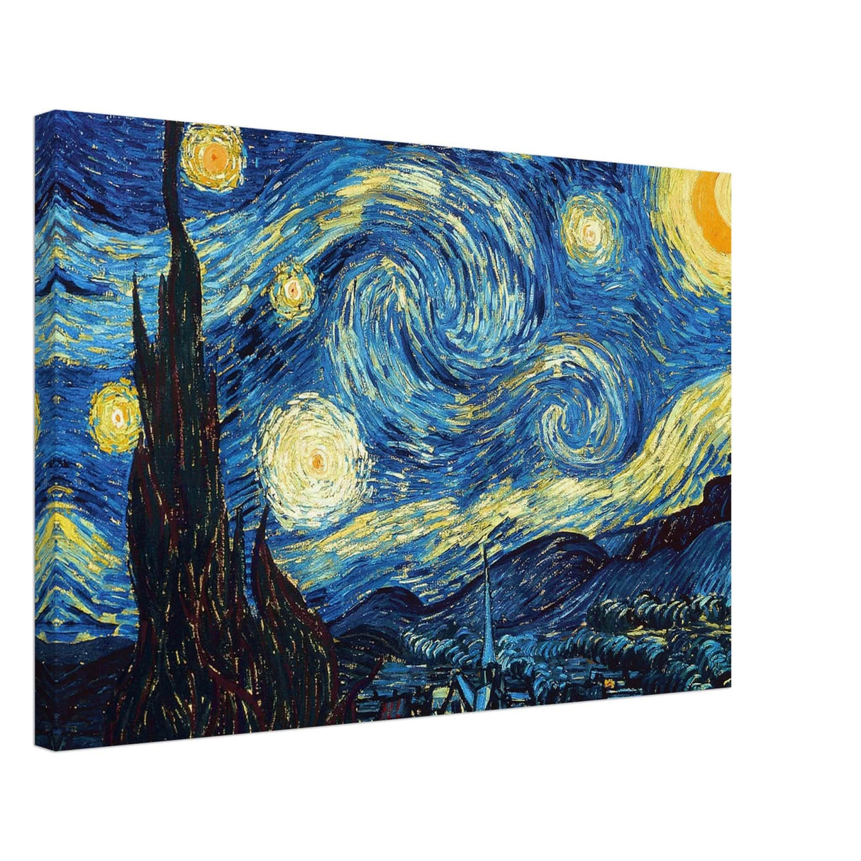 The Starry Night by Vincent van Gogh - Canvas - 50x75 cm / 20x30″ - Thick