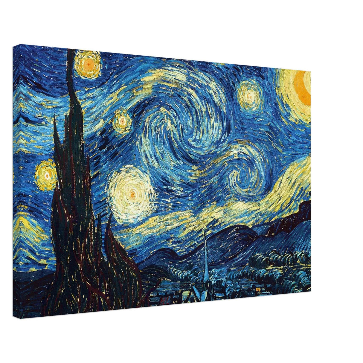 The Starry Night by Vincent van Gogh - Canvas - 50x75 cm / 20x30″ - Slim