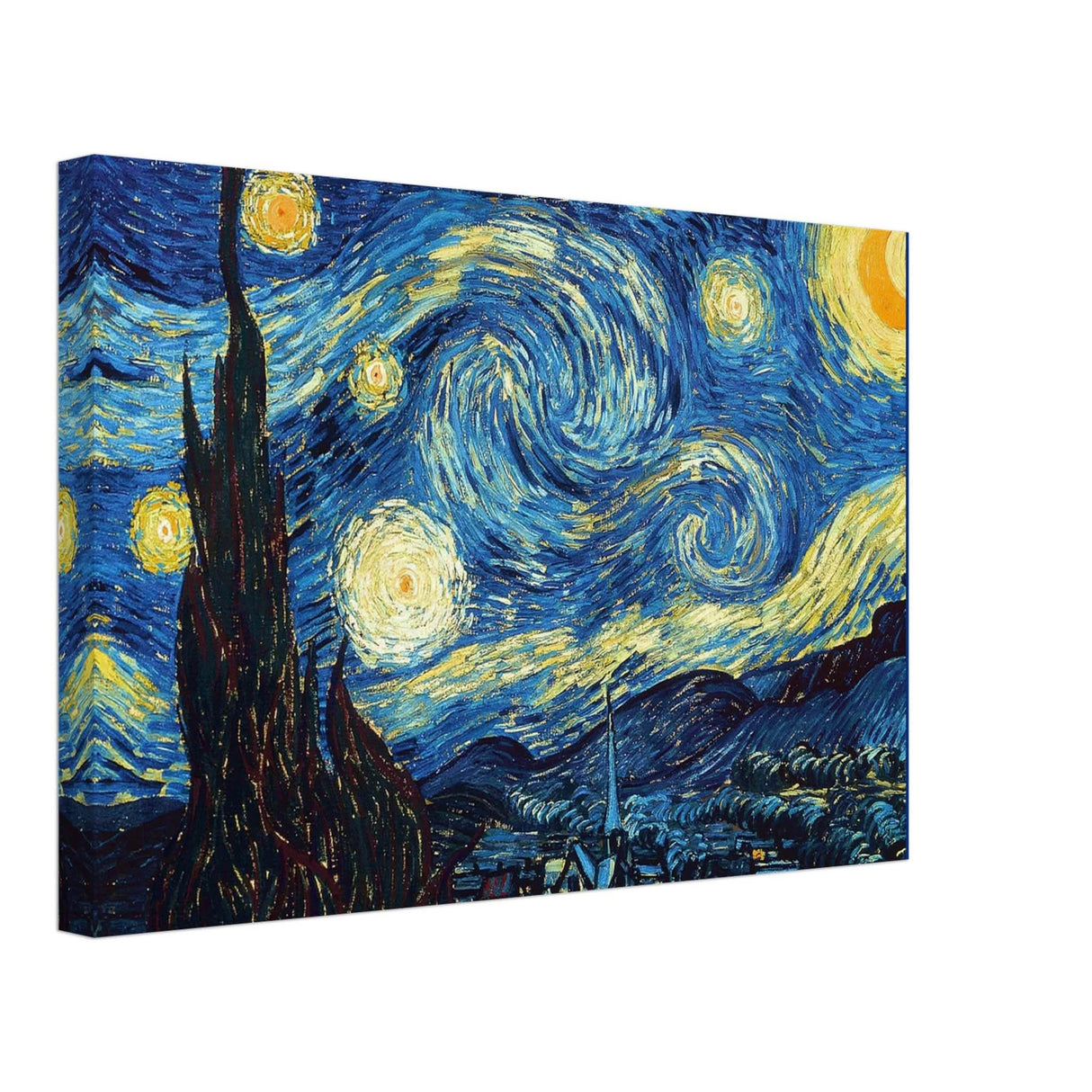 The Starry Night by Vincent van Gogh - Canvas - 30x45 cm / 12x18″ - Slim