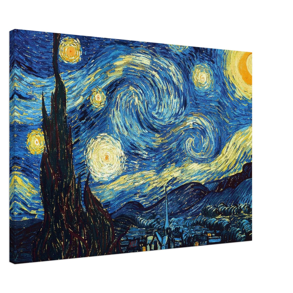 The Starry Night by Vincent van Gogh - Canvas - 70x100 cm / 28x40″ - Thick