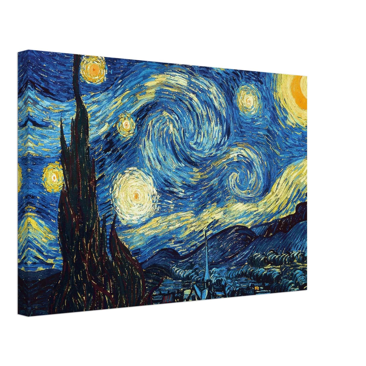 The Starry Night by Vincent van Gogh - Canvas - 40x60 cm / 16x24″ - Thick
