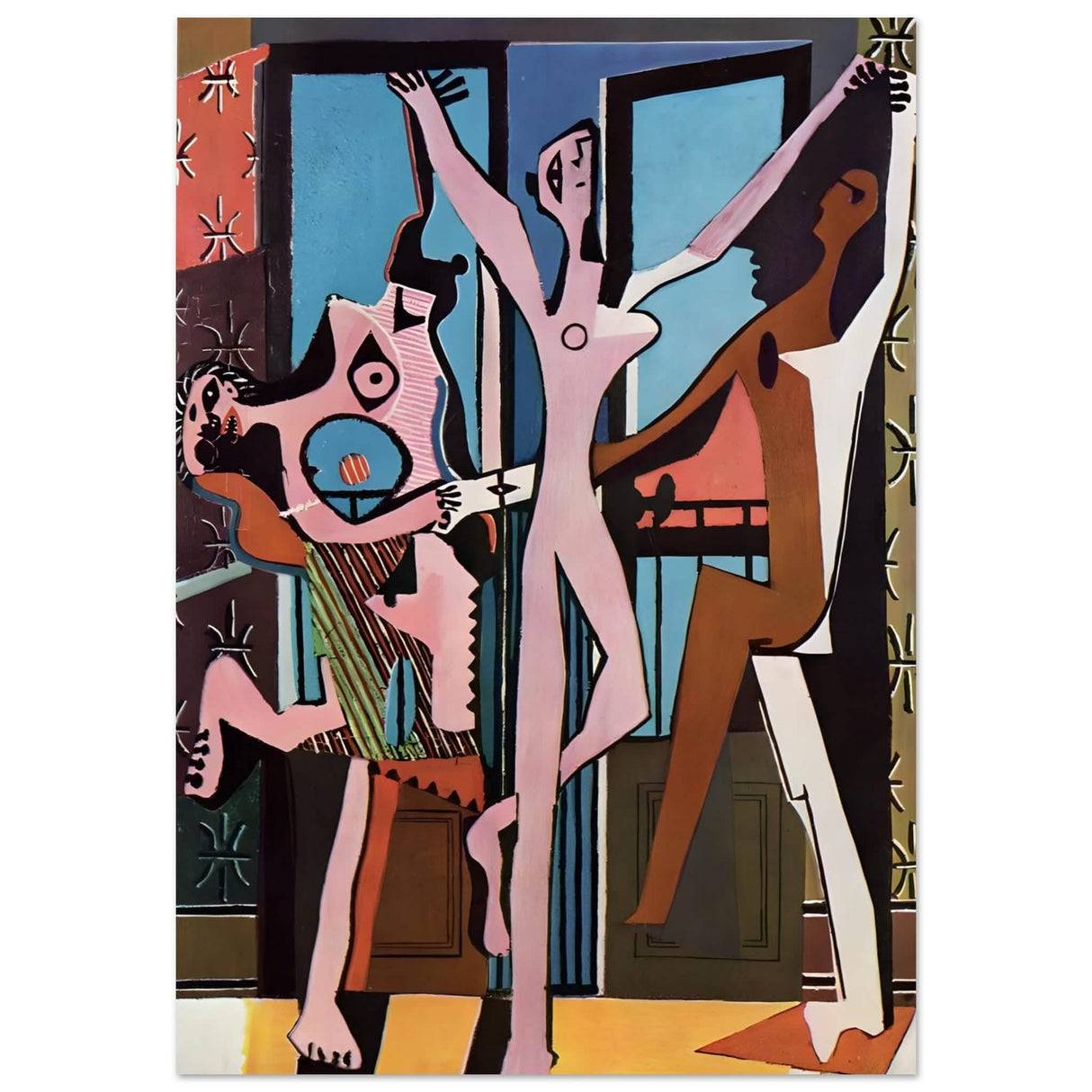 The Three Dancers by Pablo Picasso 1925 | Cubism wall art print - Aluminum Print - 70x100 cm / 28x40″ -