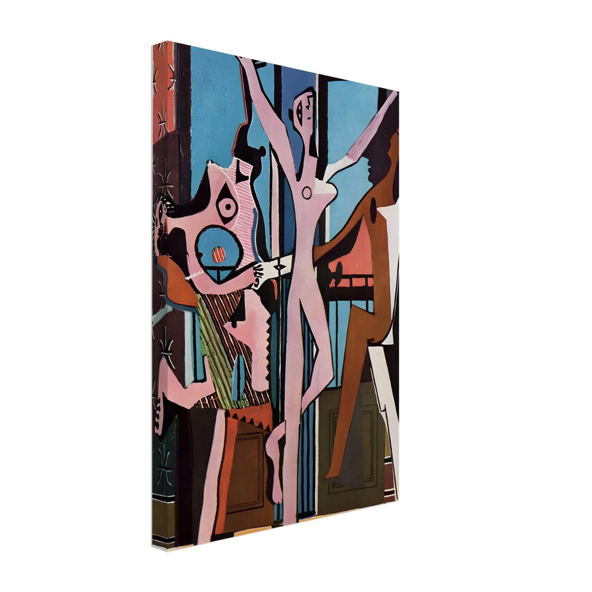 The Three Dancers by Pablo Picasso 1925 | Cubism wall art print - Canvas - 30x45 cm / 12x18″ - Slim