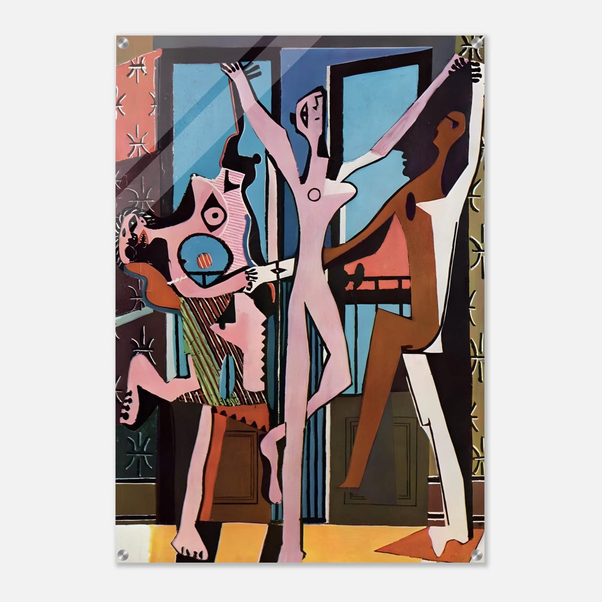 The Three Dancers by Pablo Picasso 1925 | Cubism wall art print - Acrylic Print - 70x100 cm / 28x40″ -