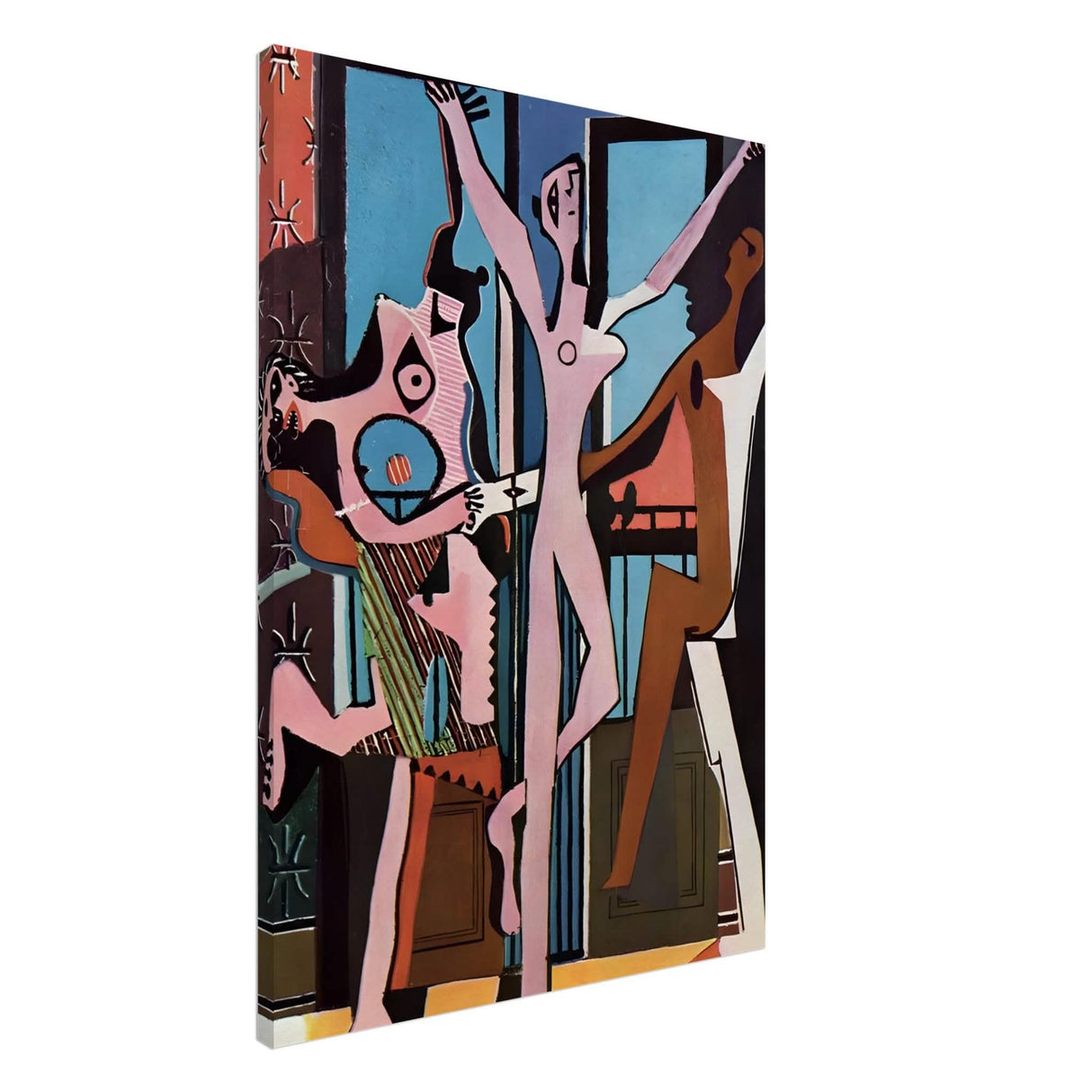 The Three Dancers by Pablo Picasso 1925 | Cubism wall art print - Canvas - 40x60 cm / 16x24″ - Slim