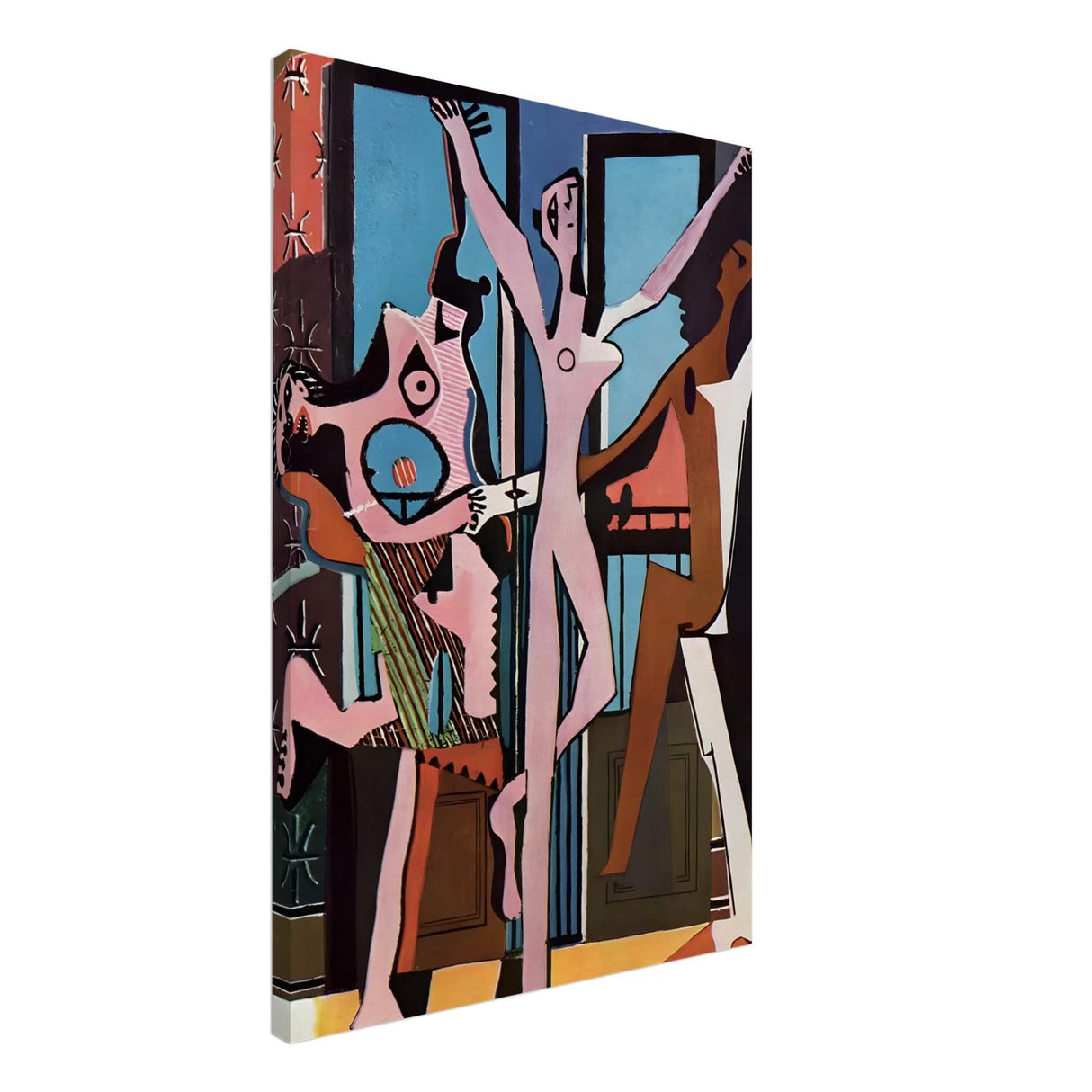 The Three Dancers by Pablo Picasso 1925 | Cubism wall art print - Canvas - 50x75 cm / 20x30″ - Slim