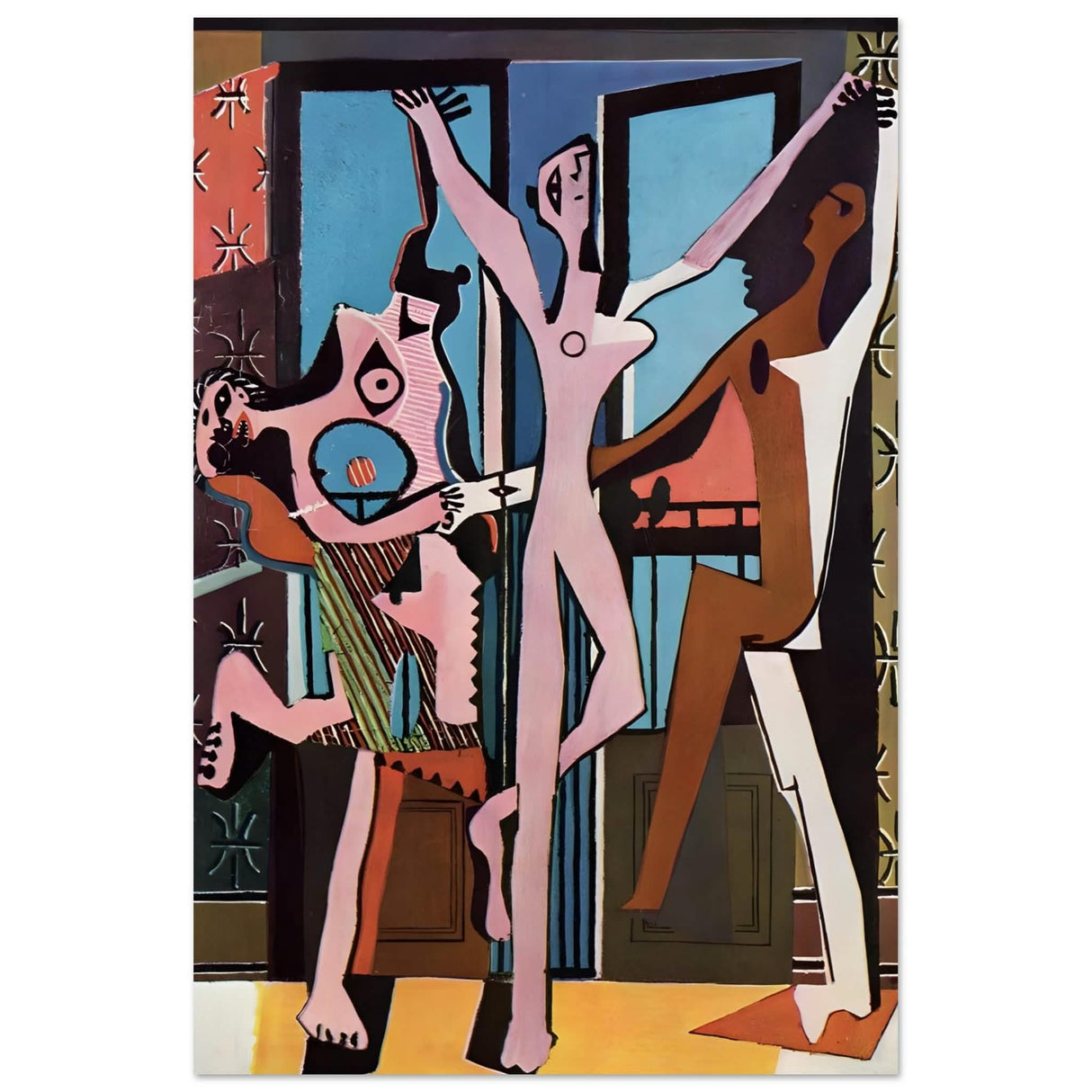 The Three Dancers by Pablo Picasso 1925 | Cubism wall art print - Aluminum Print - 30x45 cm / 12x18″ -