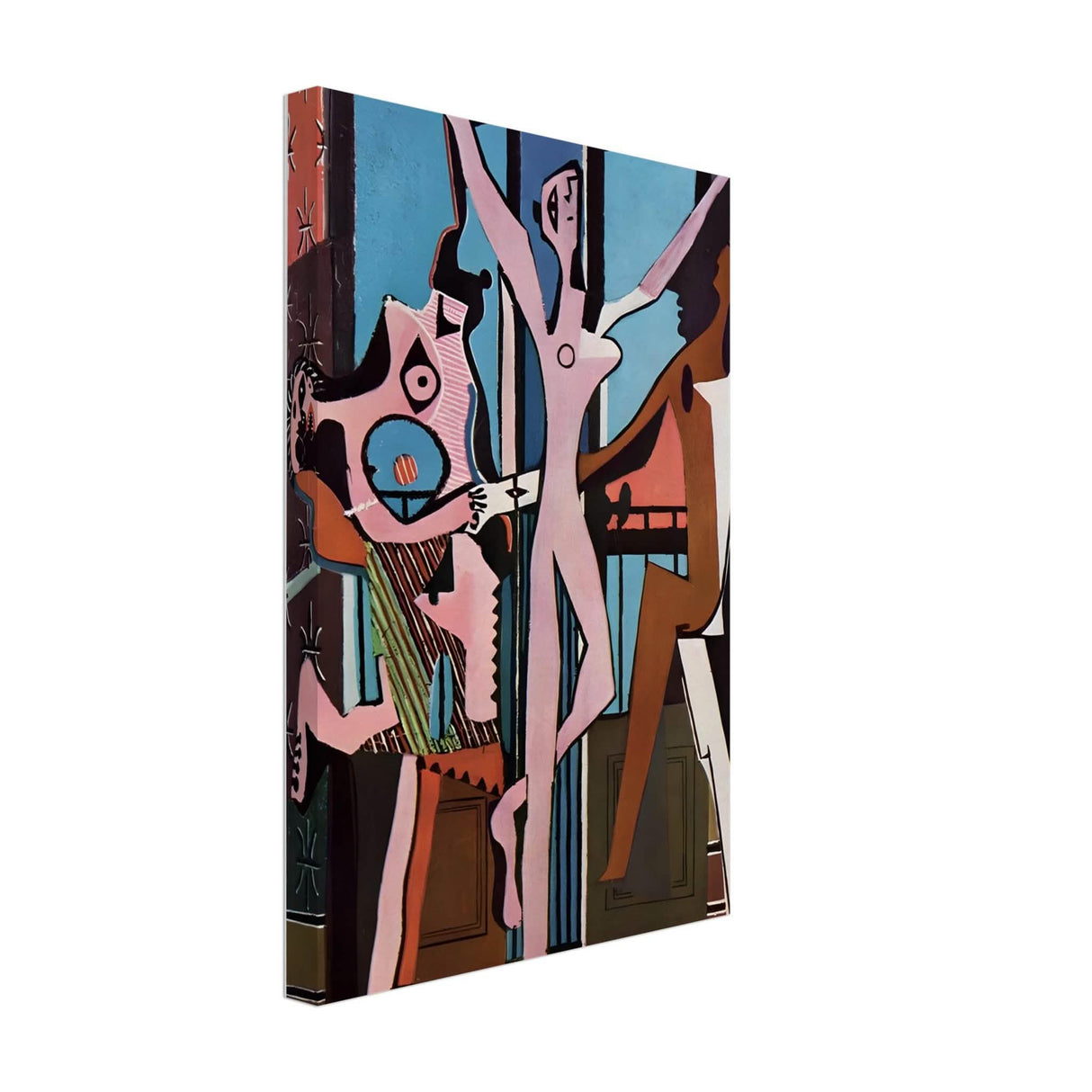 The Three Dancers by Pablo Picasso 1925 | Cubism wall art print - Brushed Aluminum Print - 50x75 cm / 20x30″ -