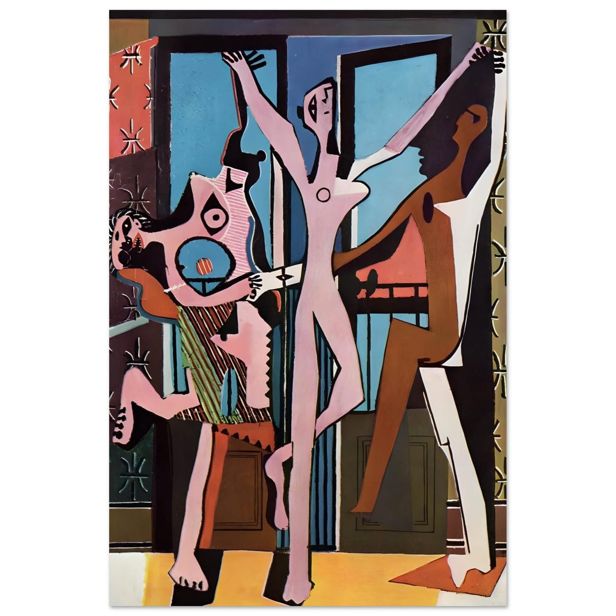 The Three Dancers by Pablo Picasso 1925 | Cubism wall art print - Aluminum Print - 40x60 cm / 16x24″ -