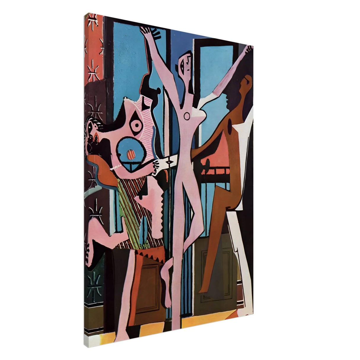 The Three Dancers by Pablo Picasso 1925 | Cubism wall art print - Canvas - 70x100 cm / 28x40″ - Slim