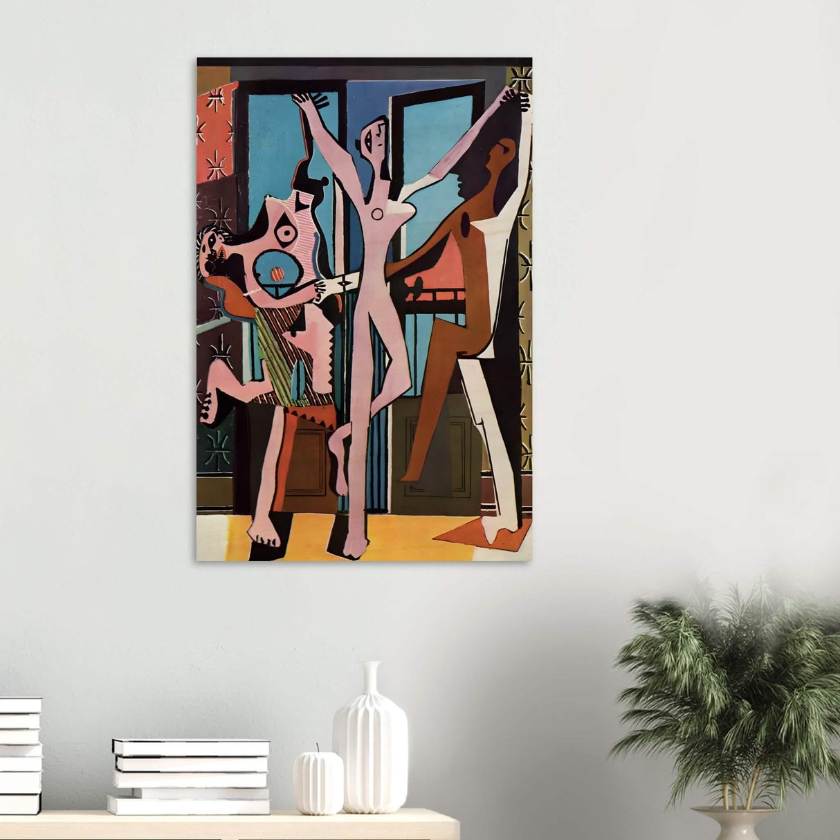 The Three Dancers by Pablo Picasso 1925 | Cubism wall art print - Wood Prints - 60x90 cm / 24x36″ -