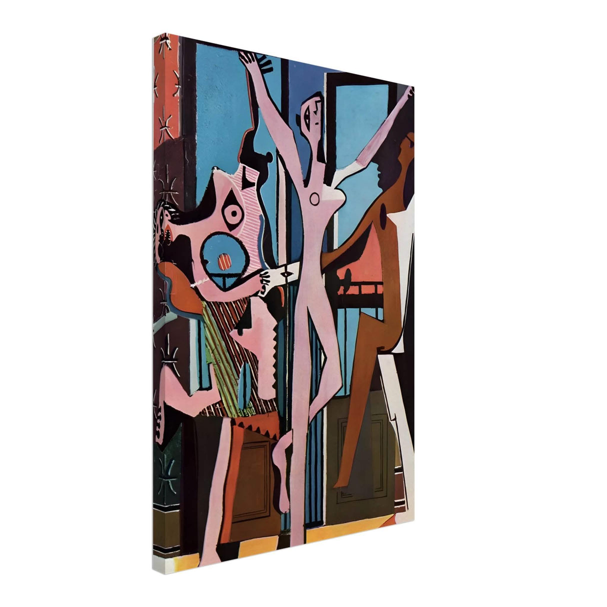 The Three Dancers by Pablo Picasso 1925 | Cubism wall art print - Canvas - 40x60 cm / 16x24″ - Slim