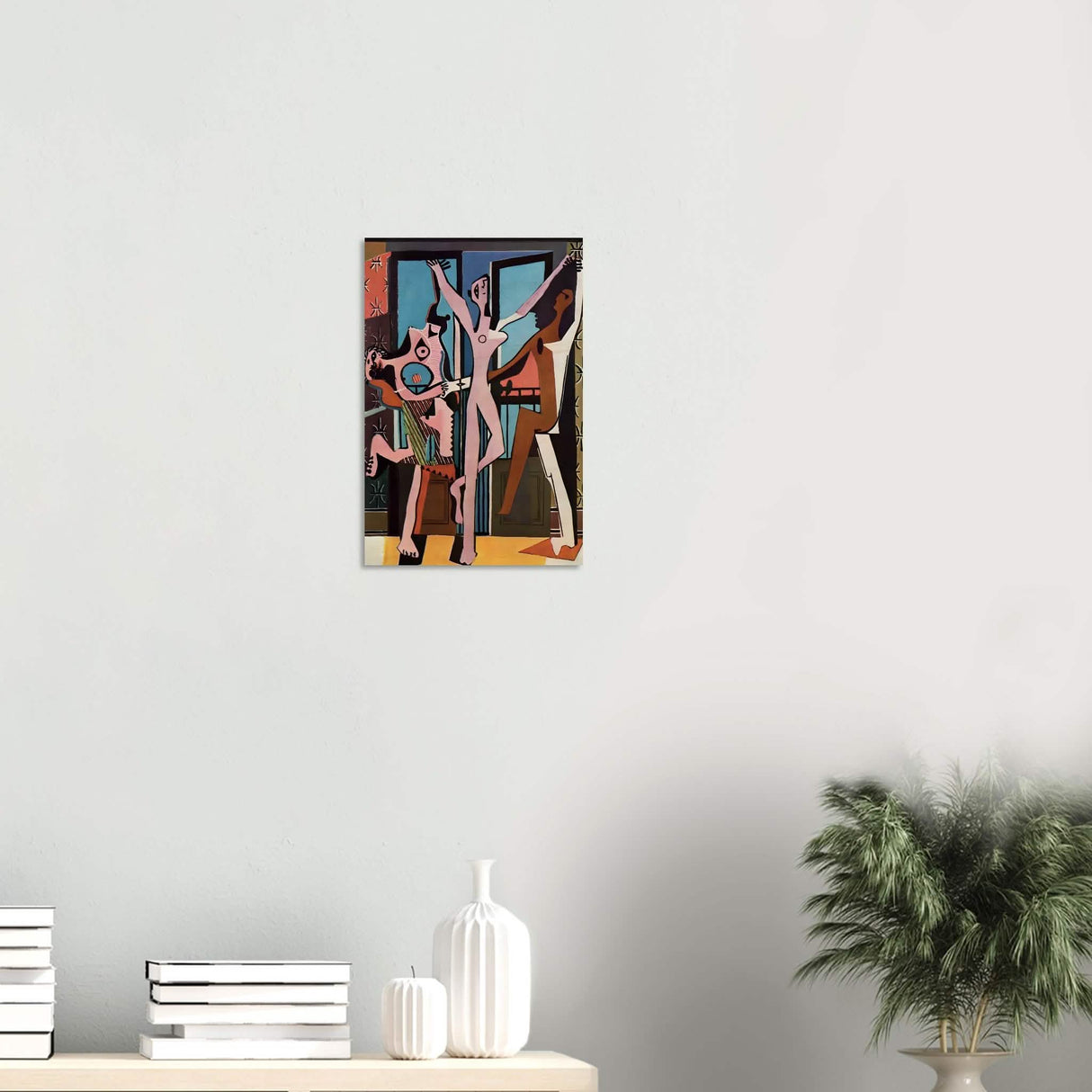 The Three Dancers by Pablo Picasso 1925 | Cubism wall art print - Wood Prints - 30x45 cm / 12x18″ -