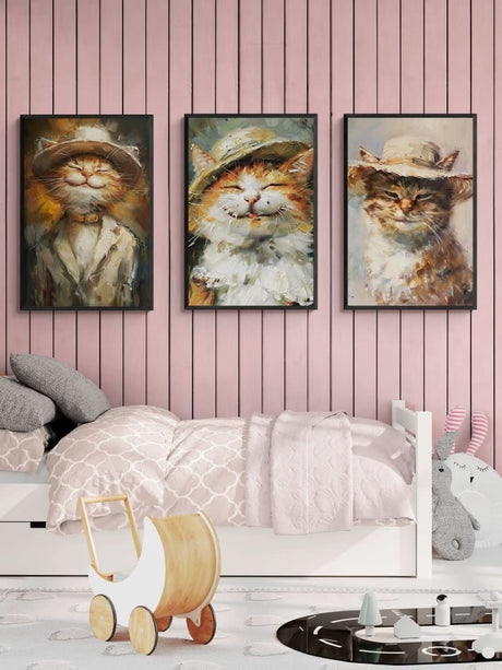 The Three Whiskerteers - Canvas - 30X45 CM / 12X18″ -