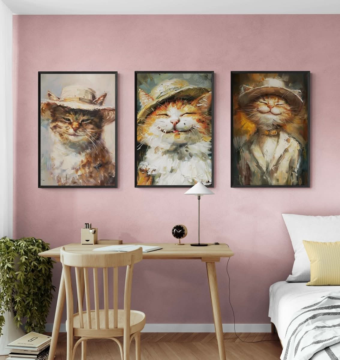 The Three Whiskerteers - Canvas - 30X45 CM / 12X18″ -