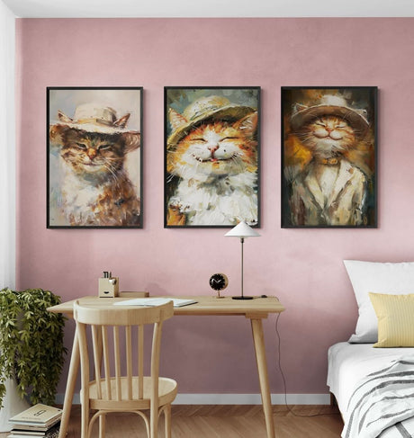 The Three Whiskerteers - Canvas - 30X45 CM / 12X18″ -
