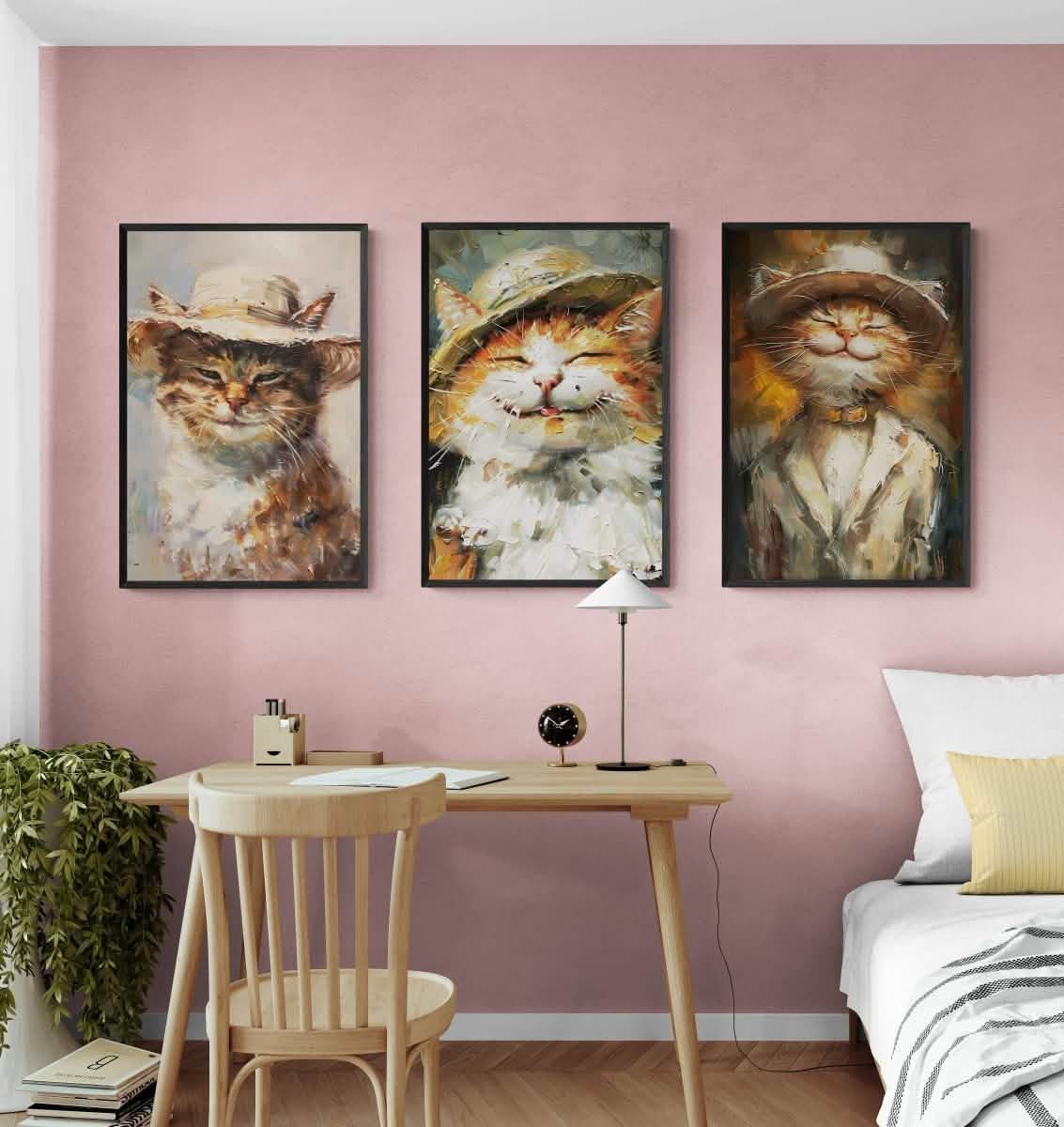 The Three Whiskerteers - Canvas - 30X45 CM / 12X18″ -