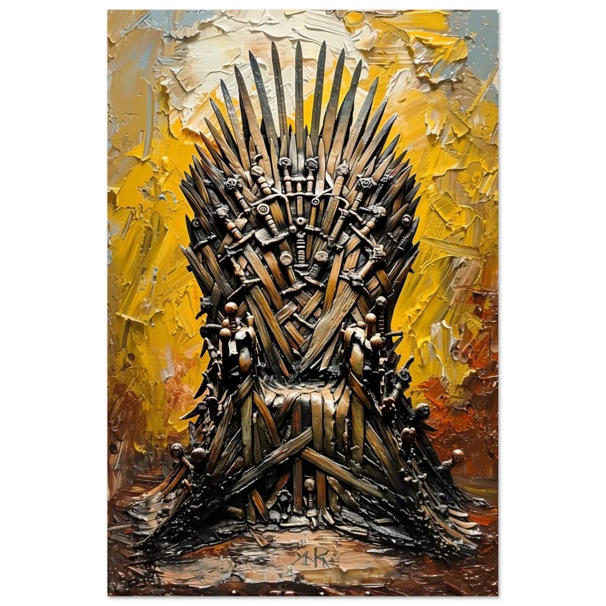 The Throne of Legends | Wall art Print | The Iron Throne | Game of Thrones - Aluminum Print - 40x60 cm / 16x24″ -