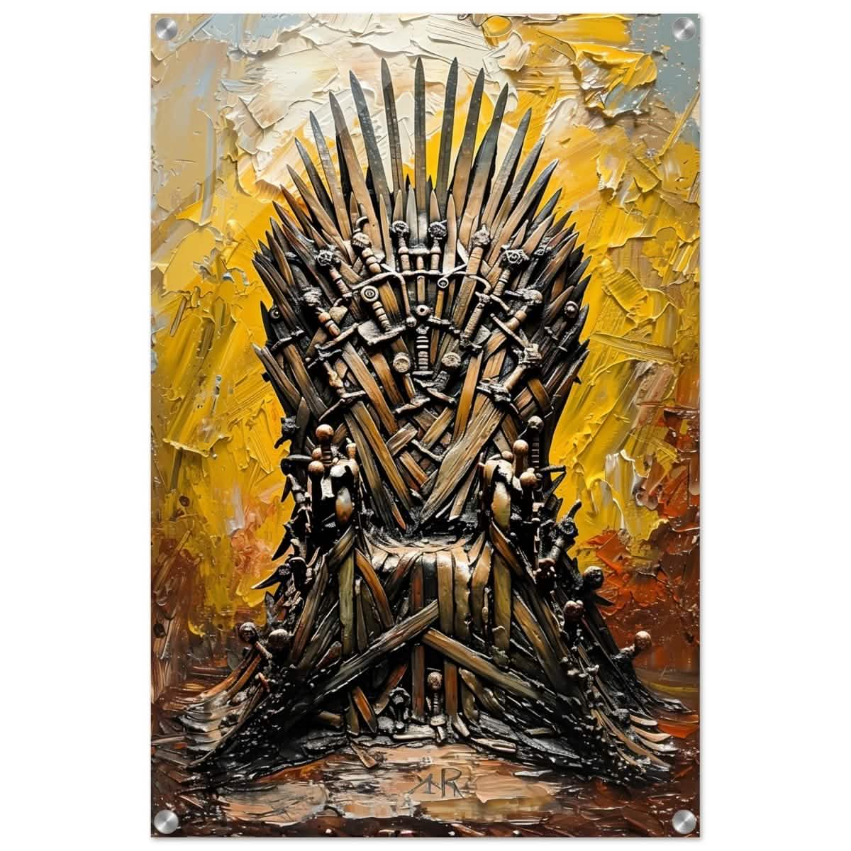 The Throne of Legends | Wall art Print | The Iron Throne | Game of Thrones - Acrylic Print - 50x75 cm / 20x30″ -