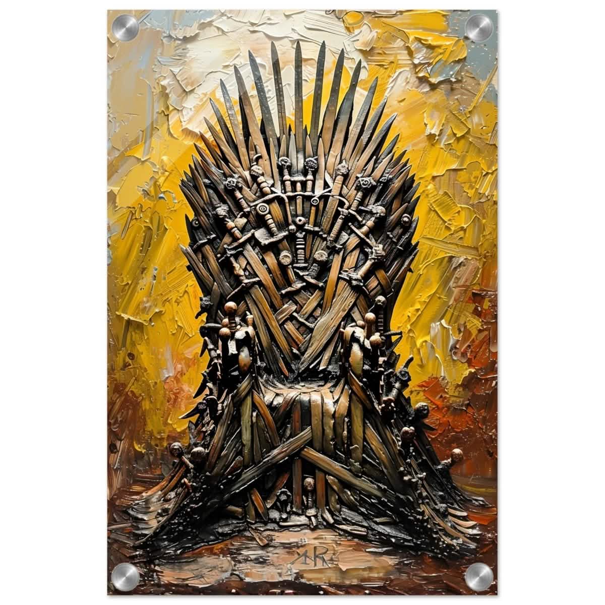 The Throne of Legends | Wall art Print | The Iron Throne | Game of Thrones - Acrylic Print - 30x45 cm / 12x18″ -
