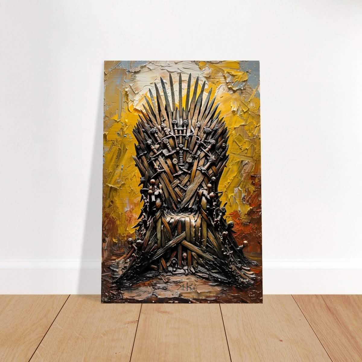 The Throne of Legends | Wall art Print | The Iron Throne | Game of Thrones - Brushed Aluminum Print - 60x90 cm / 24x36″ -