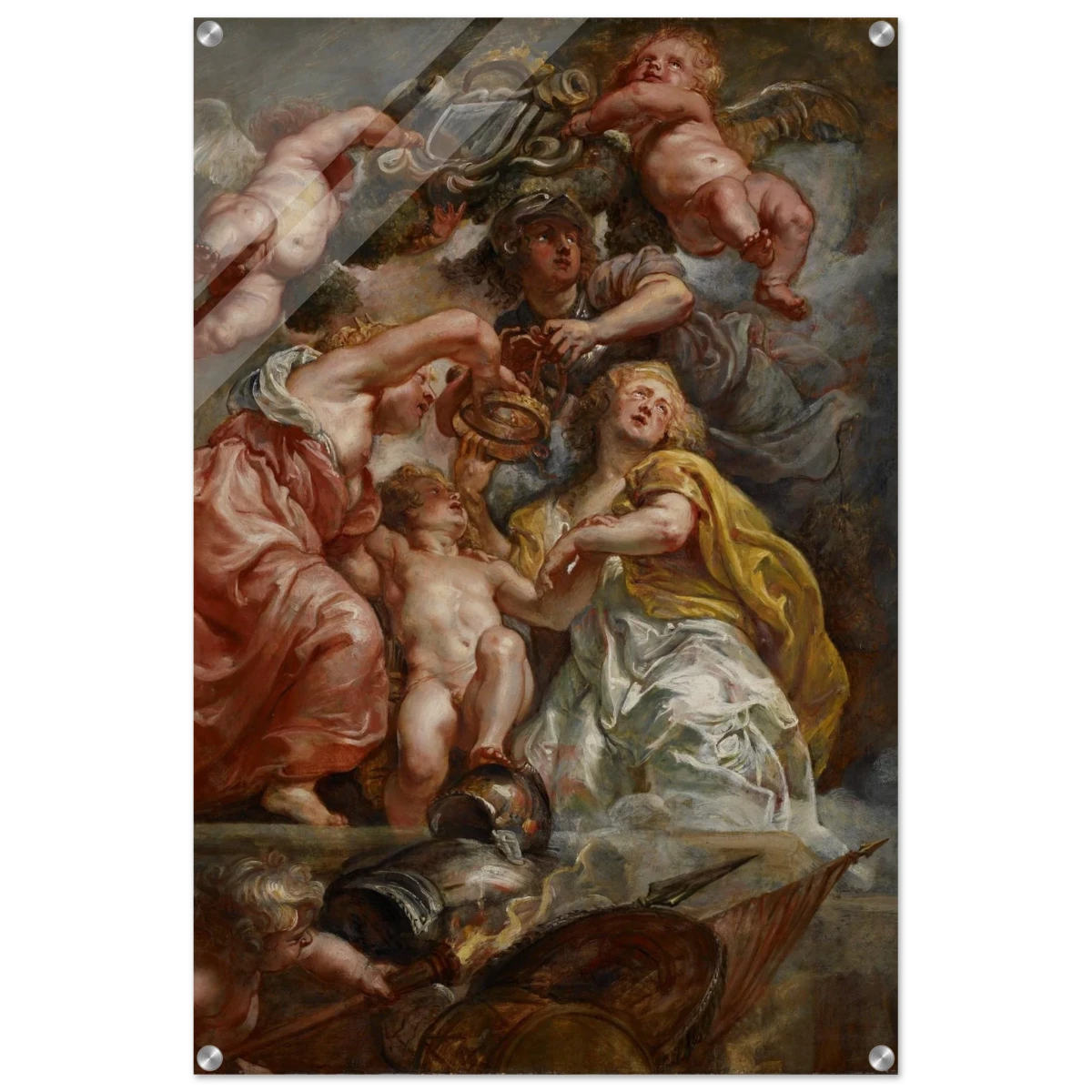 The Union of England and Scotland (Charles I as the Prince of Wales) – Artwork by Peter Paul Rubens | Wall art Print - Acrylic Print - 60x90 cm / 24x36″ -