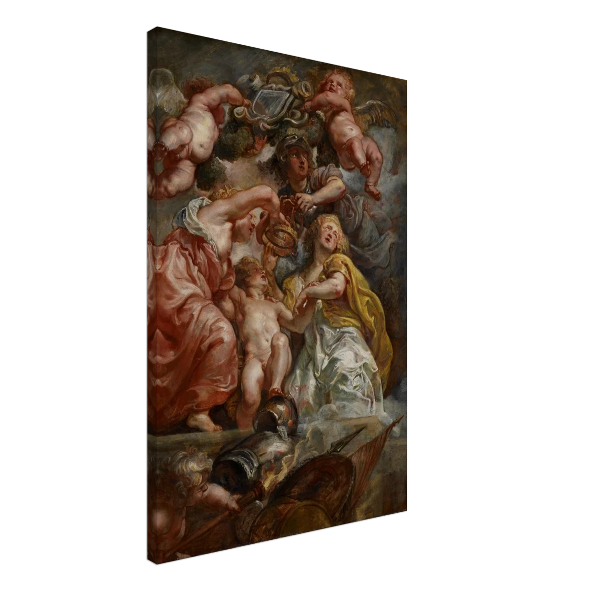 The Union of England and Scotland (Charles I as the Prince of Wales) – Artwork by Peter Paul Rubens | Wall art Print - Canvas - 50x75 cm / 20x30″ -
