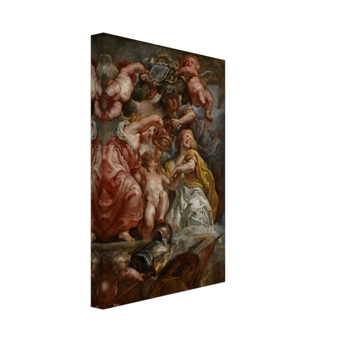 The Union of England and Scotland (Charles I as the Prince of Wales) – Artwork by Peter Paul Rubens | Wall art Print - Canvas - 20x30 cm / 8x12″ -