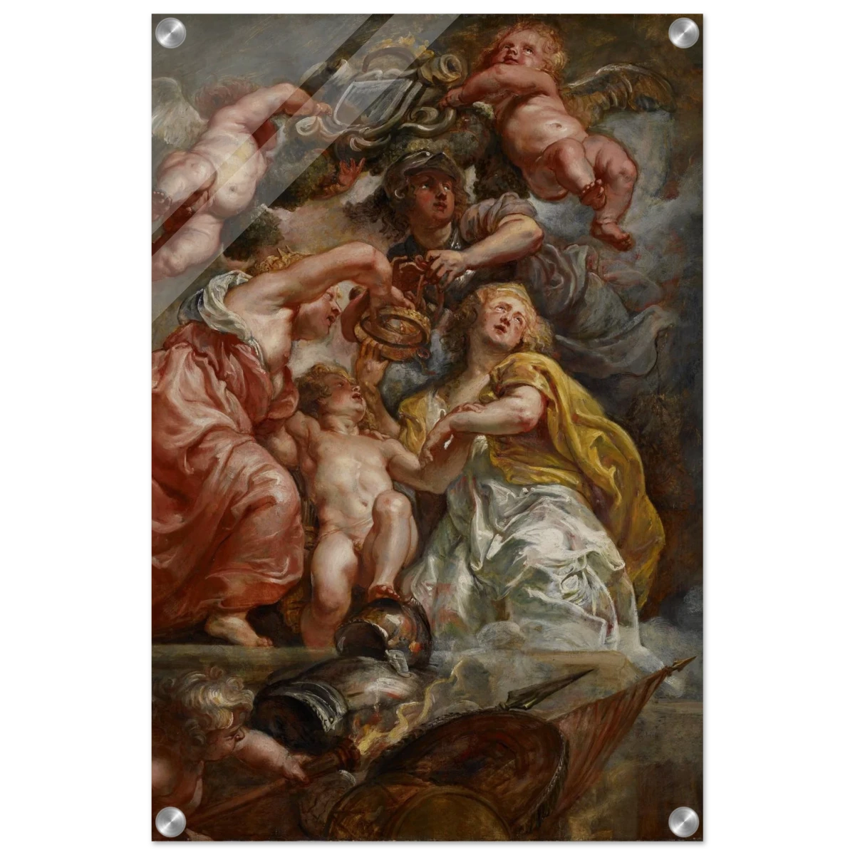 The Union of England and Scotland (Charles I as the Prince of Wales) – Artwork by Peter Paul Rubens | Wall art Print - Acrylic Print - 40x60 cm / 16x24″ -