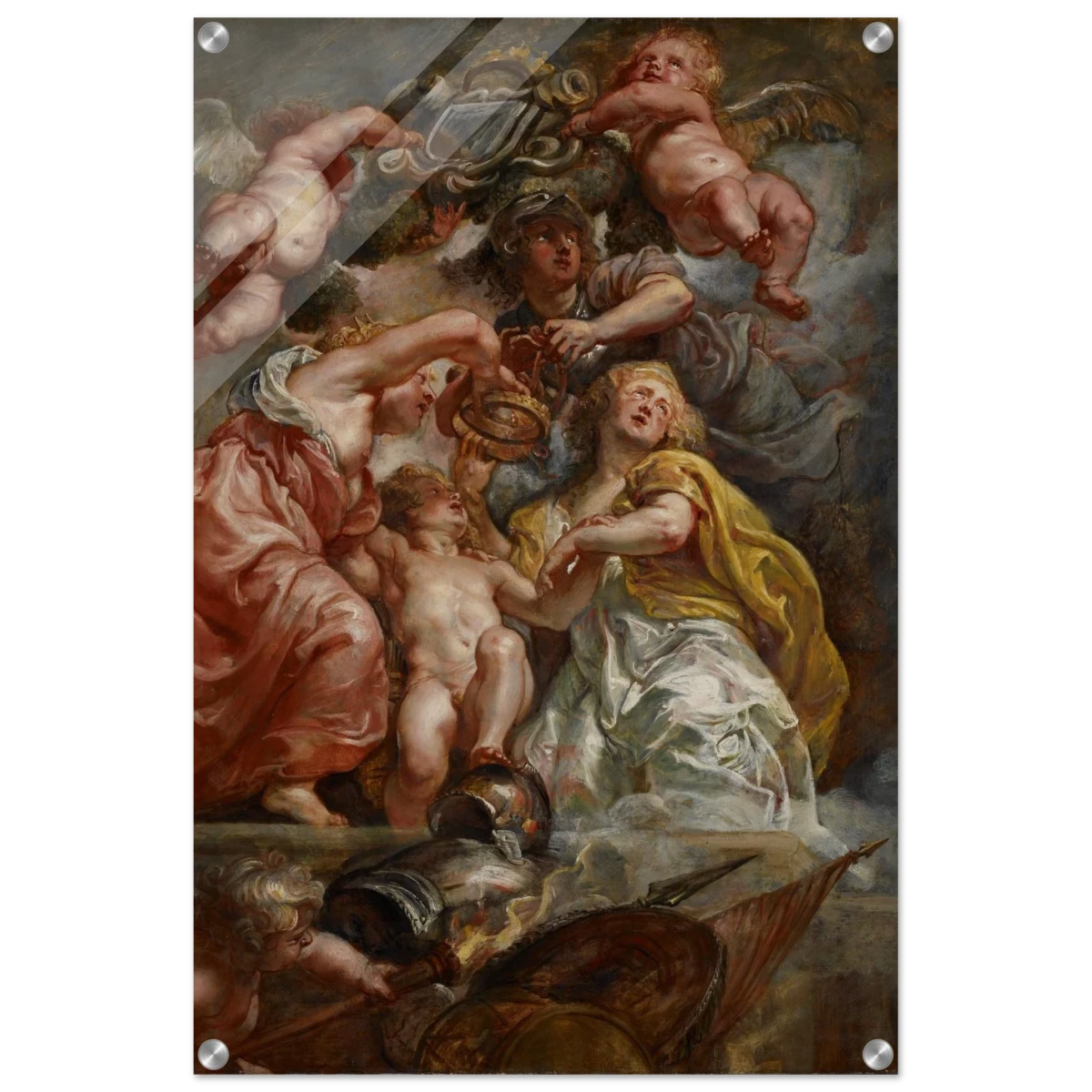 The Union of England and Scotland (Charles I as the Prince of Wales) – Artwork by Peter Paul Rubens | Wall art Print - Acrylic Print - 50x75 cm / 20x30″ -