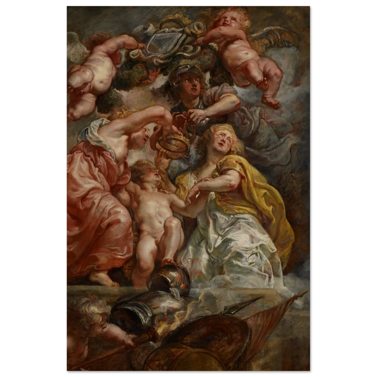 The Union of England and Scotland (Charles I as the Prince of Wales) – Artwork by Peter Paul Rubens | Wall art Print - Wood Prints - 30x45 cm / 12x18″ -