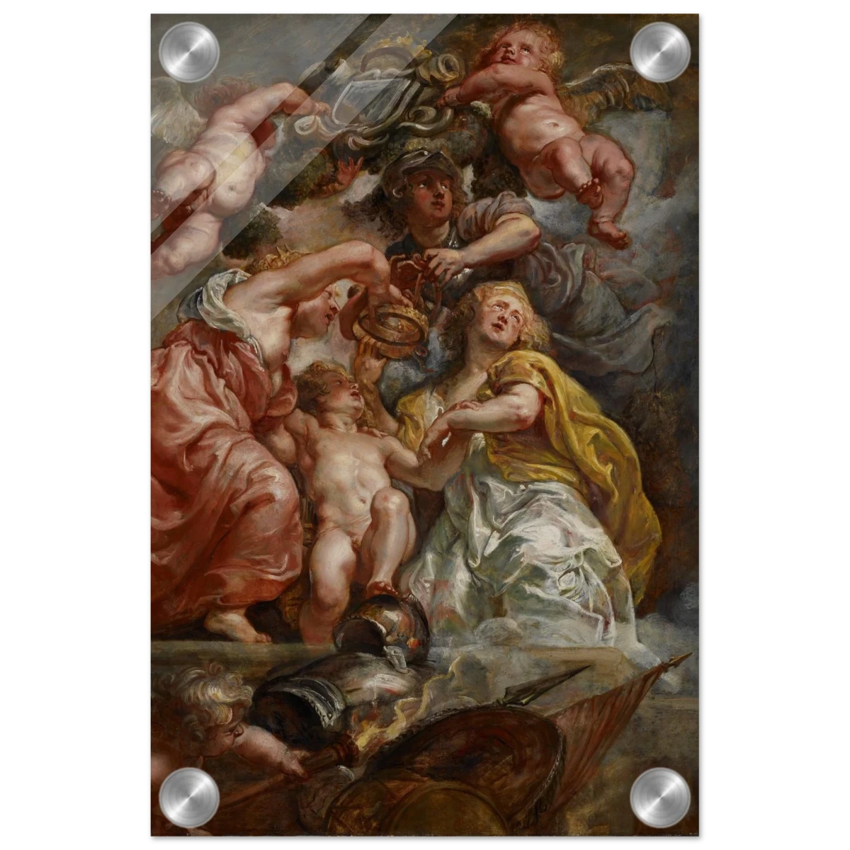 The Union of England and Scotland (Charles I as the Prince of Wales) – Artwork by Peter Paul Rubens | Wall art Print - Acrylic Print - 20x30 cm / 8x12″ -