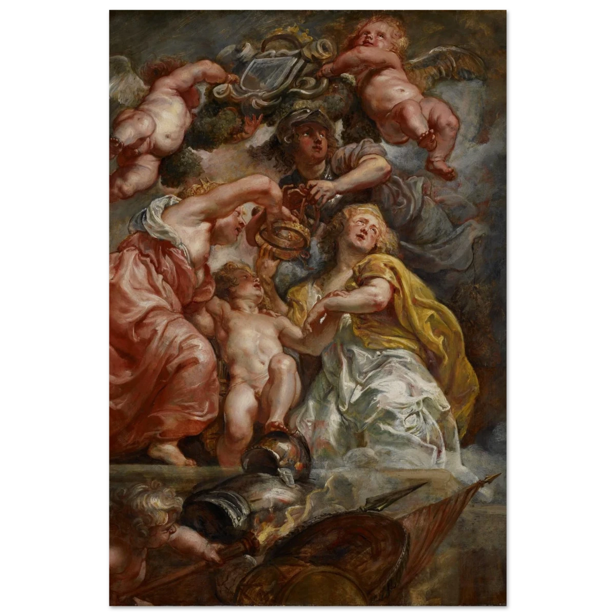 The Union of England and Scotland (Charles I as the Prince of Wales) – Artwork by Peter Paul Rubens | Wall art Print - Fine Art Poster - 40x60 cm / 16x24″ -