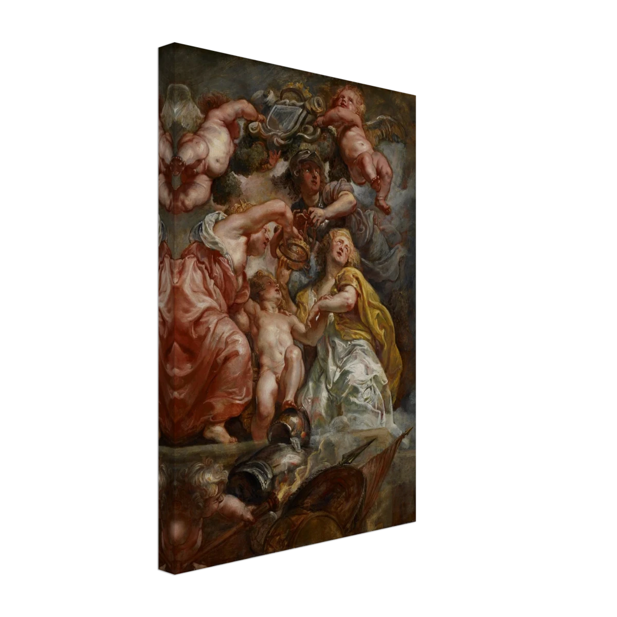 The Union of England and Scotland (Charles I as the Prince of Wales) – Artwork by Peter Paul Rubens | Wall art Print - Canvas - 30x45 cm / 12x18″ -