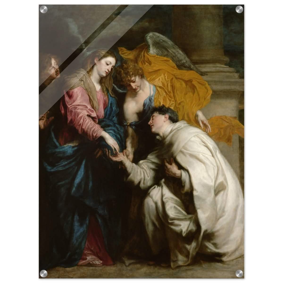 The Vision of the Blessed Hermann Joseph by Anthony van Dyck | Vintage Art wall art print - Acrylic Print - 60x80 cm / 24x32″ -