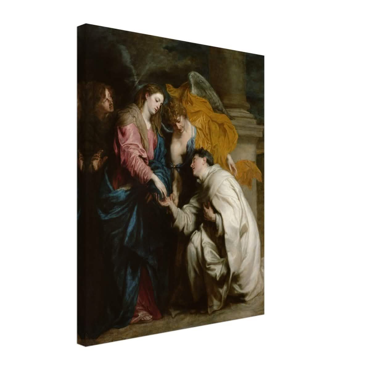 The Vision of the Blessed Hermann Joseph by Anthony van Dyck | Vintage Art wall art print - Canvas - 40x50 cm / 16x20″ -