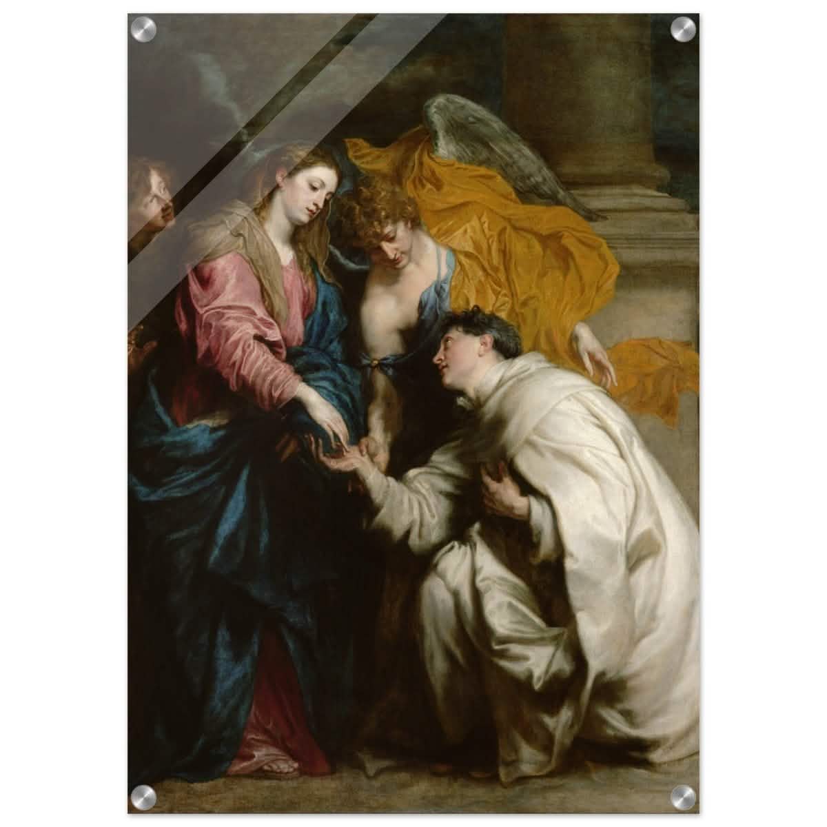 The Vision of the Blessed Hermann Joseph by Anthony van Dyck | Vintage Art wall art print - Acrylic Print - 50x70 cm / 20x28″ -