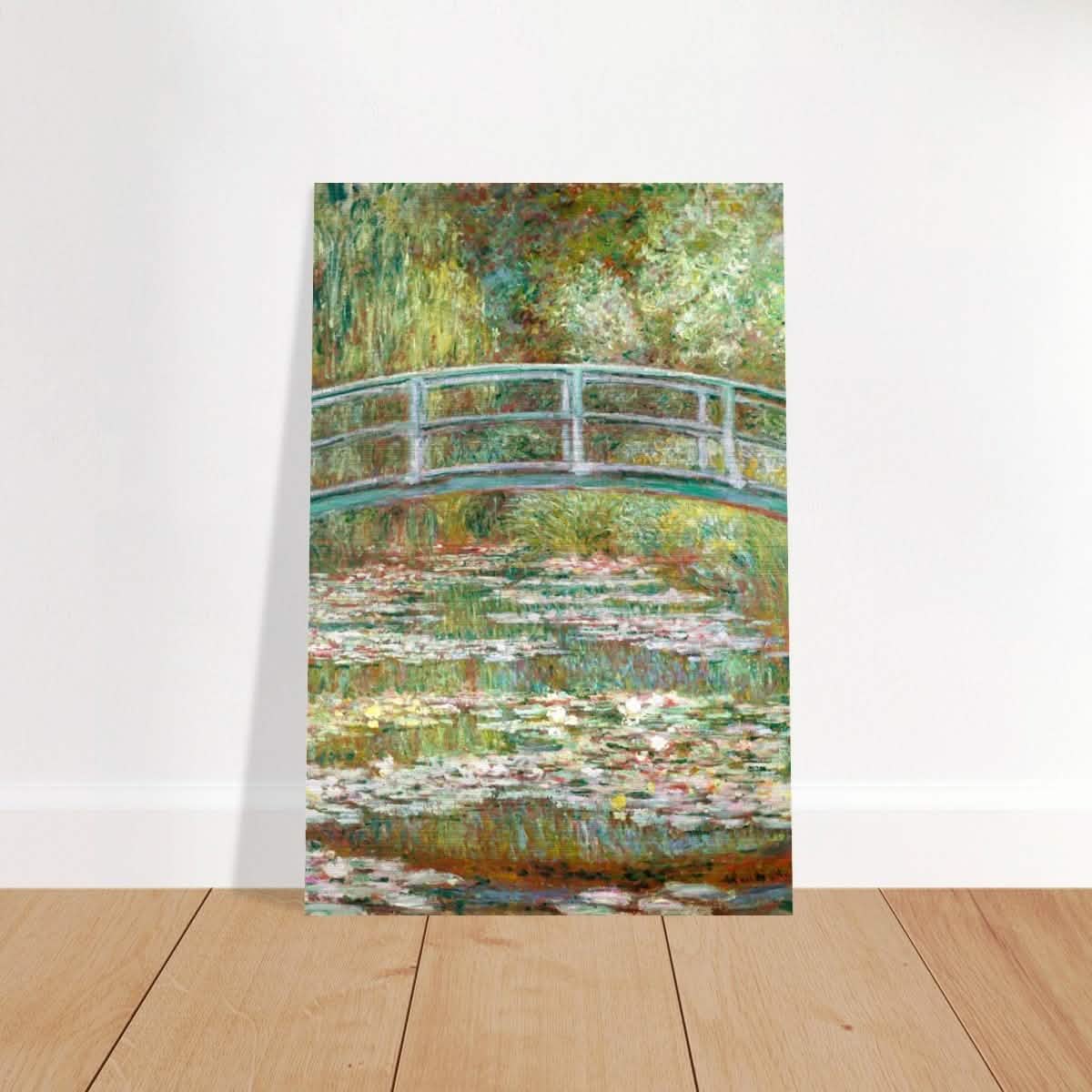 The Water Lily Pond by Claude Monet | Vintage wall art print - Brushed Aluminum Print - 40x60 cm / 16x24″ -