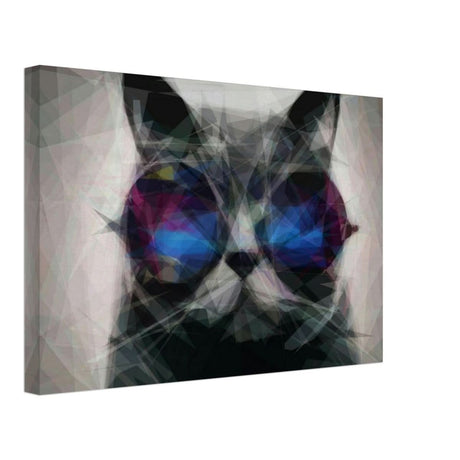 The Wise Whisker | Animal Kingdom | Modern Art Wall art print - Canvas - 30x45 cm / 12x18″ -